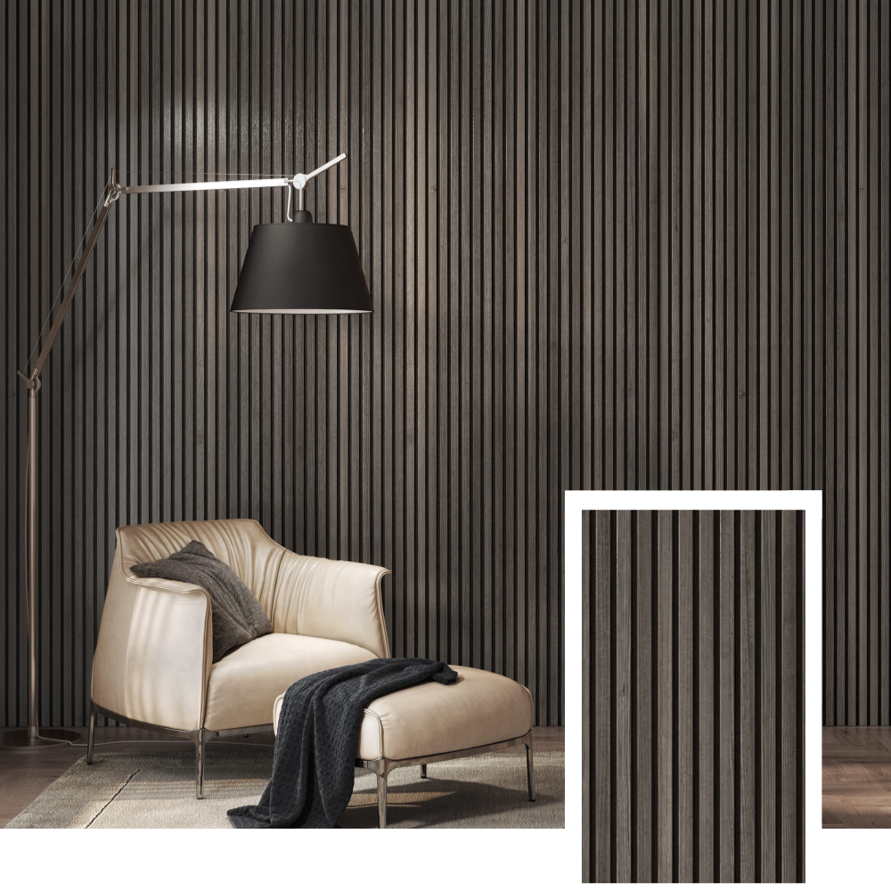 Norelle Akustik-Lamellenplatte – Nussbaum (2,7 m × 1,10 m)